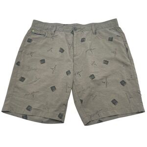 William Murray Golf Shorts Men's Size 36 Straight Fit British Open Courses AOP